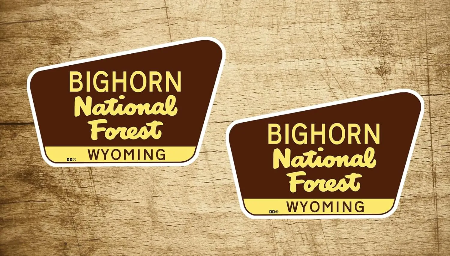 (2) Bighorn National Forest Stickers 3" Wyoming Vinyl Decal Sticker