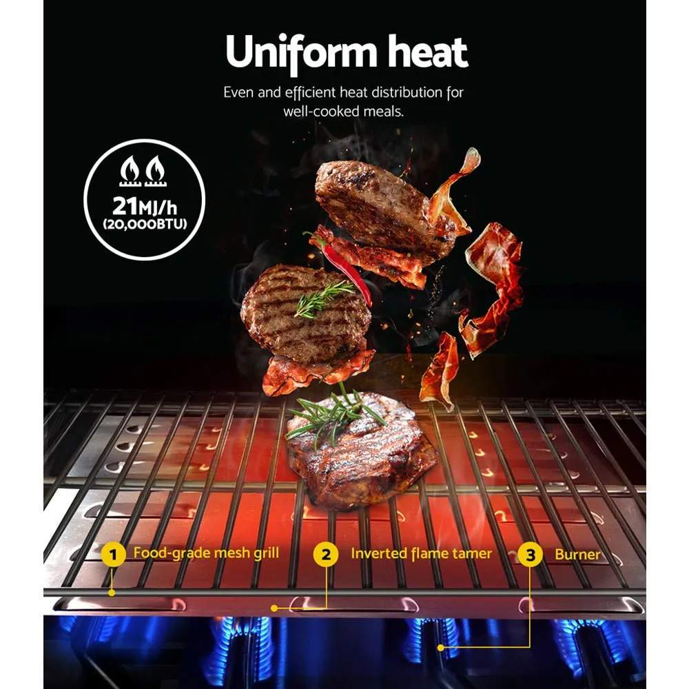 2 Burner Portable Gas BBQ Stove