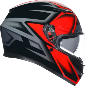 AGV K3 Helmet - Compound - Black/Red - Large 2118381004009L