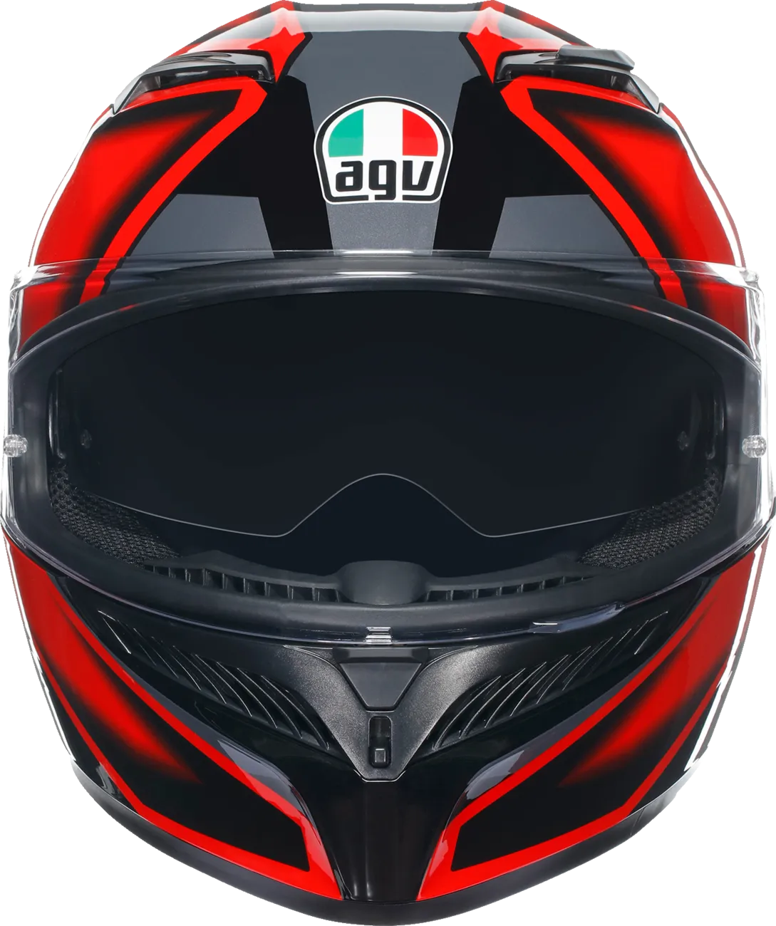 AGV K3 Helmet - Compound - Black/Red - Large 2118381004009L