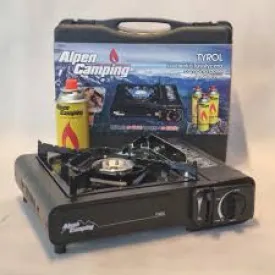 Alpen Camping Tyrol Portable Single Ring Gas Camping Stove