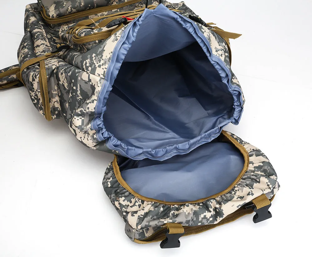 Backpack Large Capacity 80L  Camouflage Outdoor  Travel Mountaineering Bag
