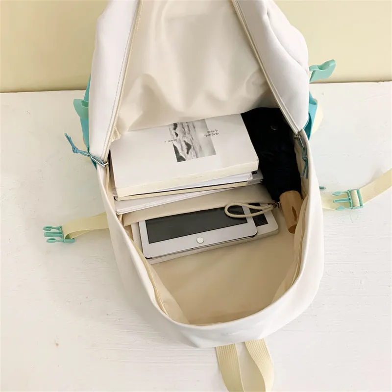 Backpack Schoolbag Female New Japanese and Korean Style Ins Style Niche  Fresh Junior High School Students Large-Capacity