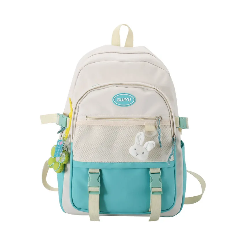 Backpack Schoolbag Female New Japanese and Korean Style Ins Style Niche  Fresh Junior High School Students Large-Capacity