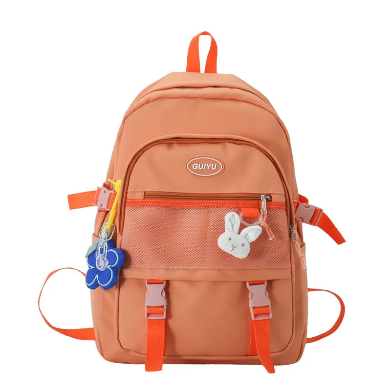 Backpack Schoolbag Female New Japanese and Korean Style Ins Style Niche  Fresh Junior High School Students Large-Capacity