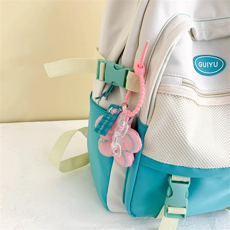 Backpack Schoolbag Female New Japanese and Korean Style Ins Style Niche  Fresh Junior High School Students Large-Capacity