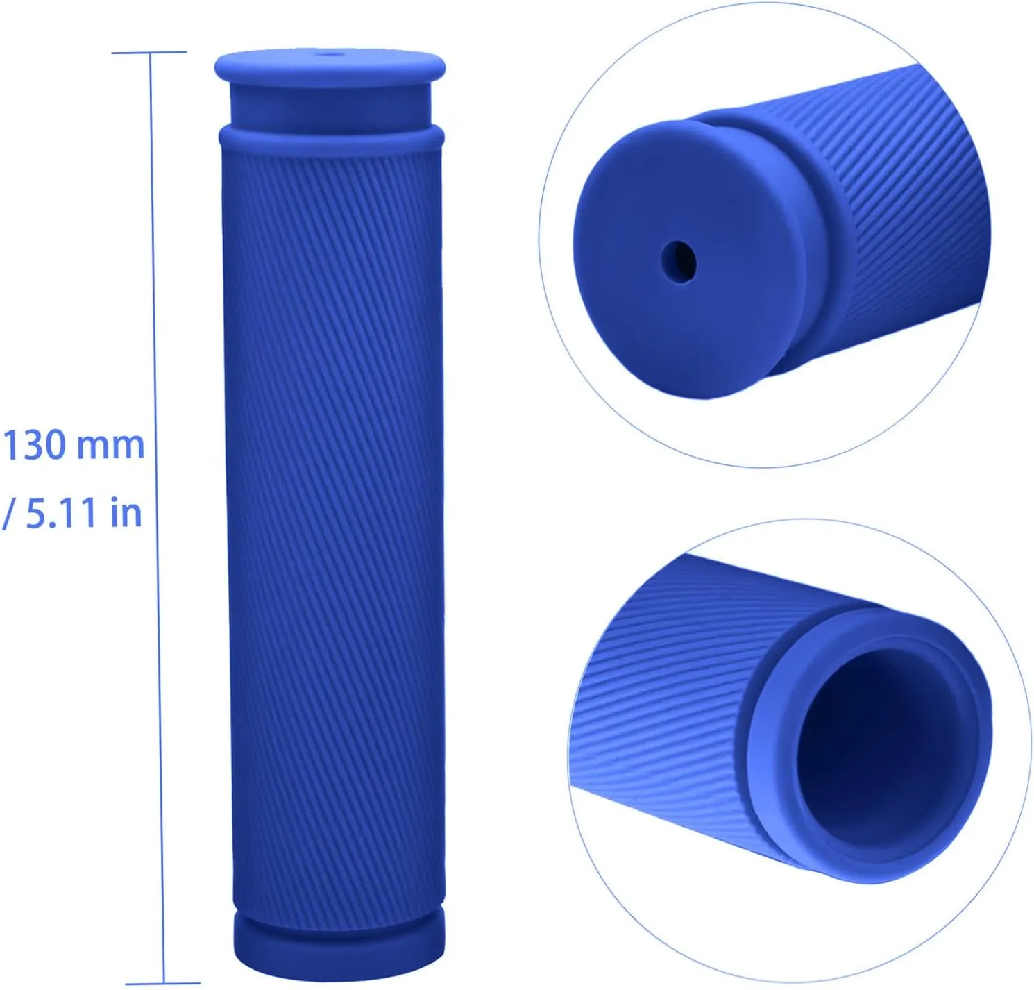 Bike Handlebar Grips 2 Pairs Comfortable Anti-Slip Rubber Mountain Bicycle Handle Grips for MTB BMX