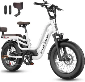 Fucare Libra 1200W Electric Bike for Adults 32MPH 48V 20Ah LG Battery EBike 80 Miles Range, Full Suspension 20"4.0" Fat Tire Adult Electric Bicycles, 400 lb Capacity, Hydraulic Brakes, UL Certified
