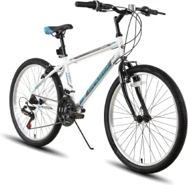 Hiland 24 inch Mountain Bike for Girls and Boys Age 7 , 21 Speeds High-Carbon Steel Bicycle for Kids, Child Bike for Exercise