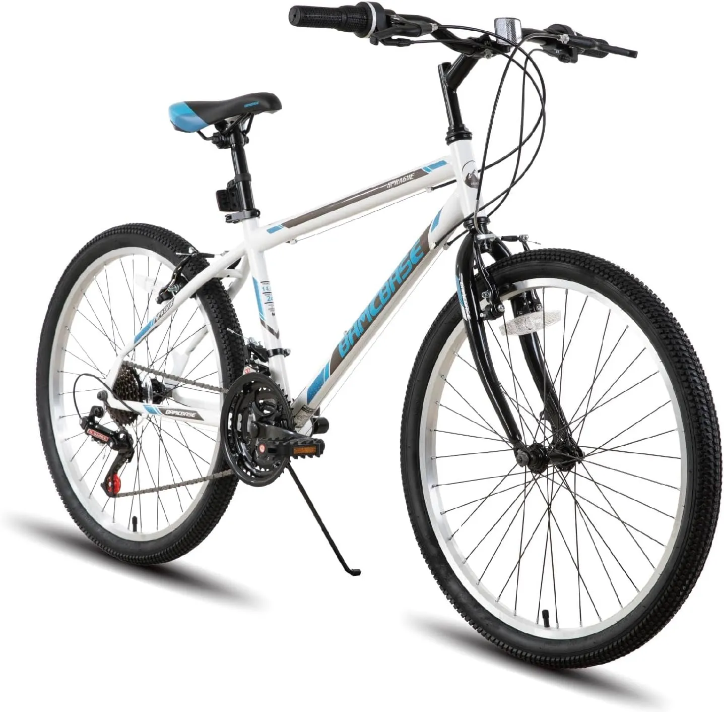 Hiland 24 inch Mountain Bike for Girls and Boys Age 7 , 21 Speeds High-Carbon Steel Bicycle for Kids, Child Bike for Exercise