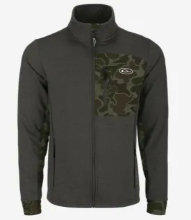 HYBRID WINDPROOF JACKET- OLIVE HEATHER