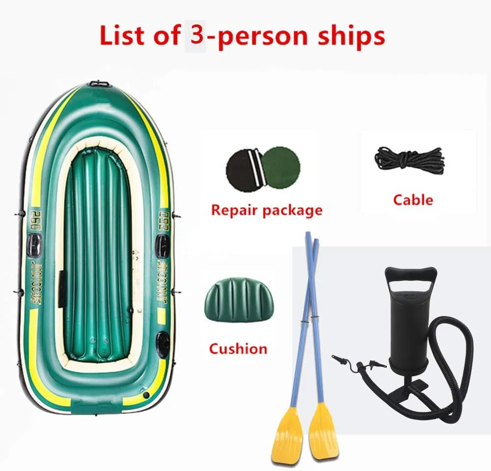 Inflatable Boat for Pool with Oars, Inflatable Boats for Adults with Motor Mount, Touring Kayak, Inflatable Rafts, Little Raft