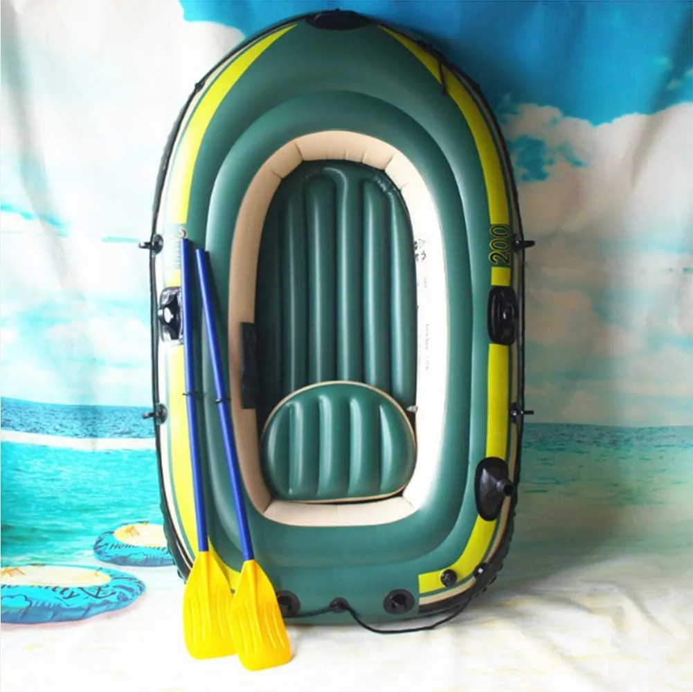 Inflatable Boat for Pool with Oars, Inflatable Boats for Adults with Motor Mount, Touring Kayak, Inflatable Rafts, Little Raft