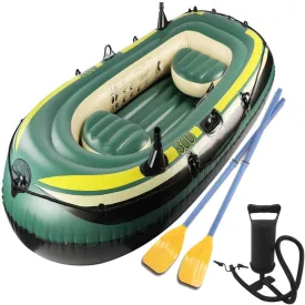 Inflatable Boat for Pool with Oars, Inflatable Boats for Adults with Motor Mount, Touring Kayak, Inflatable Rafts, Little Raft