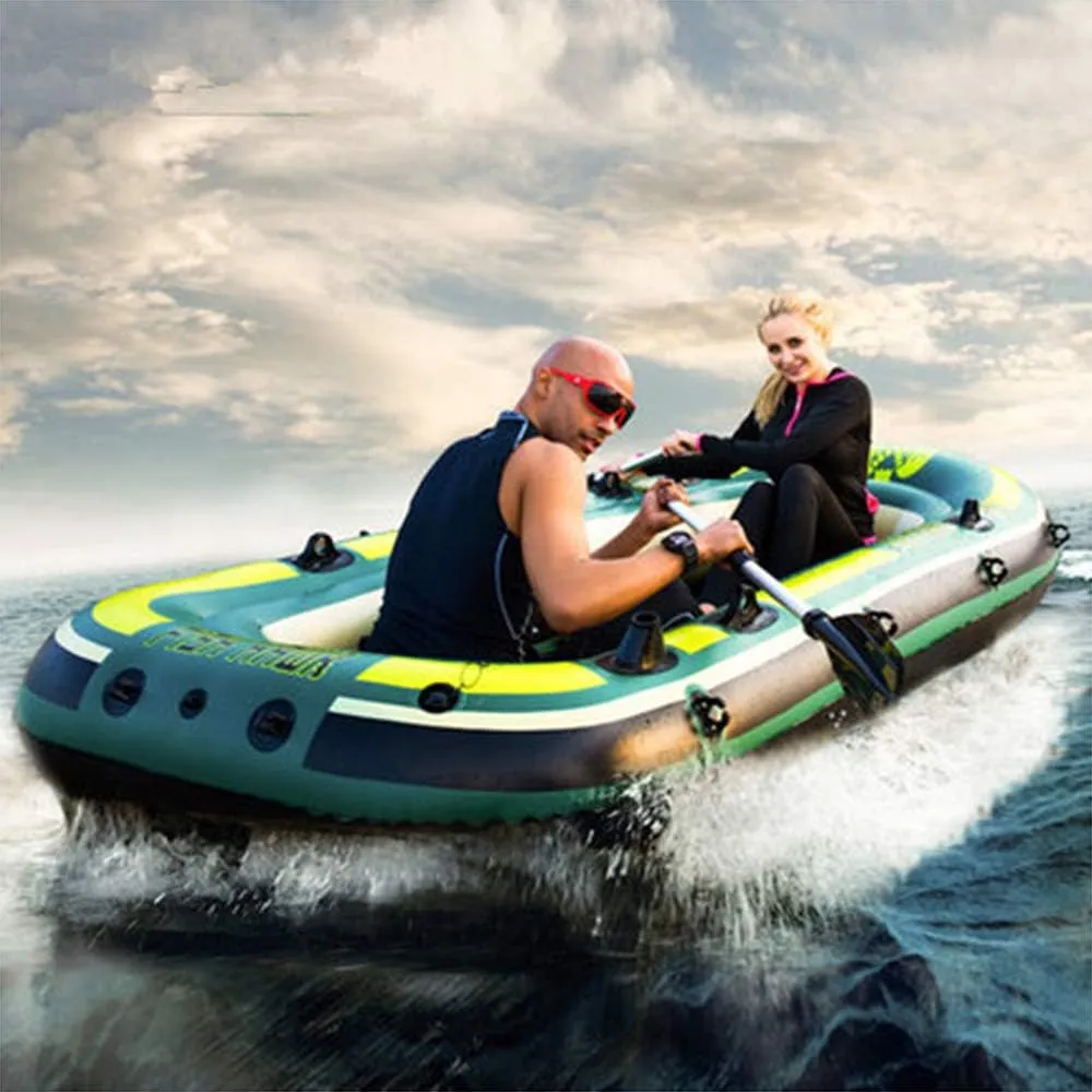 Inflatable Boat for Pool with Oars, Inflatable Boats for Adults with Motor Mount, Touring Kayak, Inflatable Rafts, Little Raft
