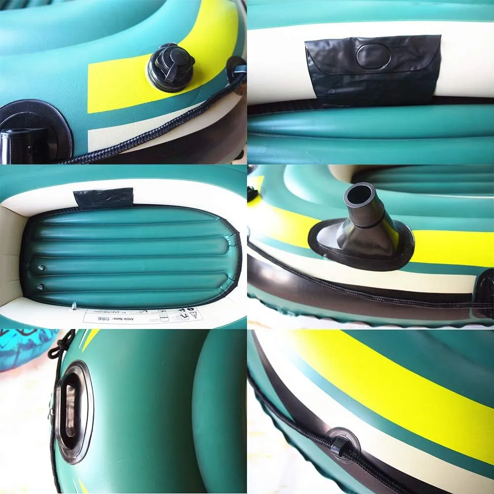 Inflatable Boat for Pool with Oars, Inflatable Boats for Adults with Motor Mount, Touring Kayak, Inflatable Rafts, Little Raft