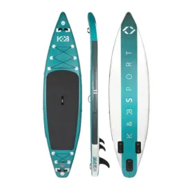 K&B INFLATABLE TOURING PADDLE BOARD DUNCUN 12 FT WHITE