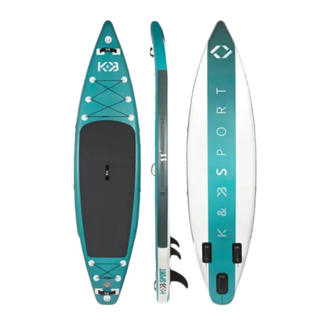 K&B INFLATABLE TOURING PADDLE BOARD DUNCUN 12 FT WHITE