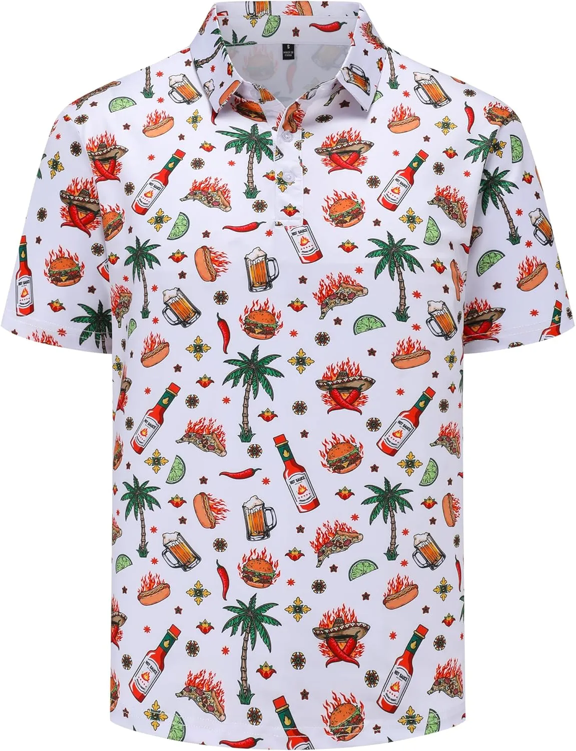 Men's Golf Polo Shirts Short Sleeve Performance Moisture Wicking Quick Dry Golf Shirts for Men