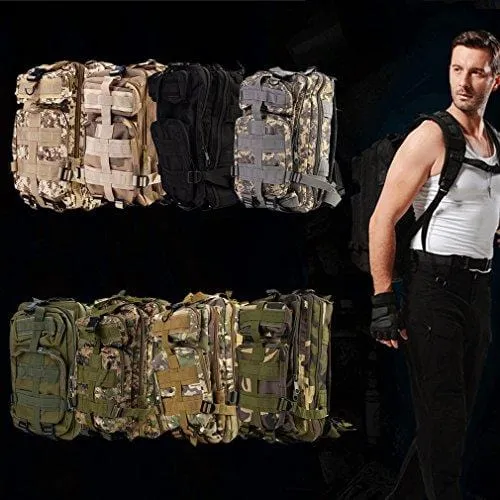 Military Tactical Assault Pack Backpack, OUTAD Rucksacks Trekking Bag for Ourdoor Hiking Camping Trekking Hunting（Green）