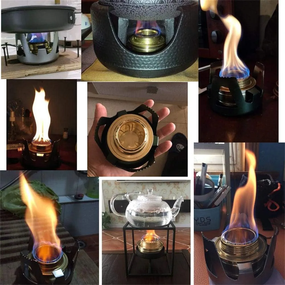 Mini Alcohol Stove for Outdoors Backpacking Lightweight Portable Camping Backpacking