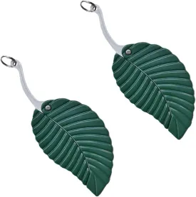 Multifunctional Pocket Tool, Cool Leaf Keychain, Suitable For Home And Outdoor, Camping, Survival, Creative Gifts For Men And Women(2Pcs), MINI, Green