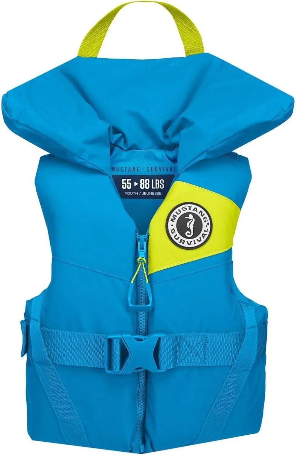 Mustang Survival - Youth Foam PFD - Azure Blue, Youth (55 lbs - 88 lbs)