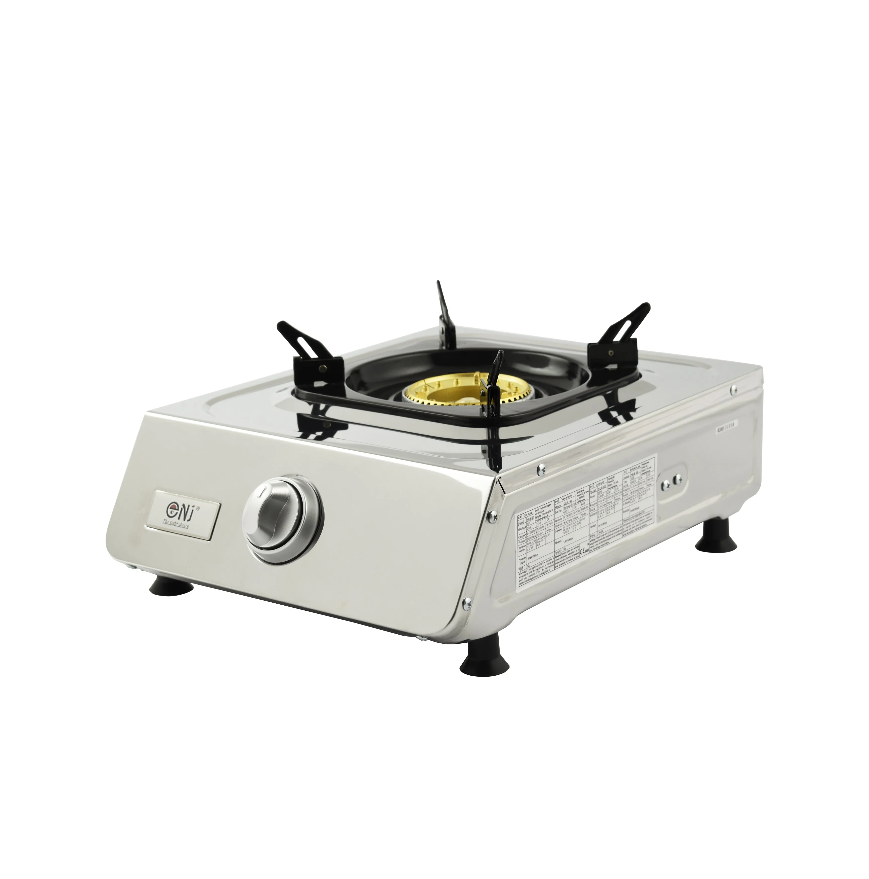NJ NGB-100 Portable Camping Gas Stove 1 burner Stainless Steel Cooker
