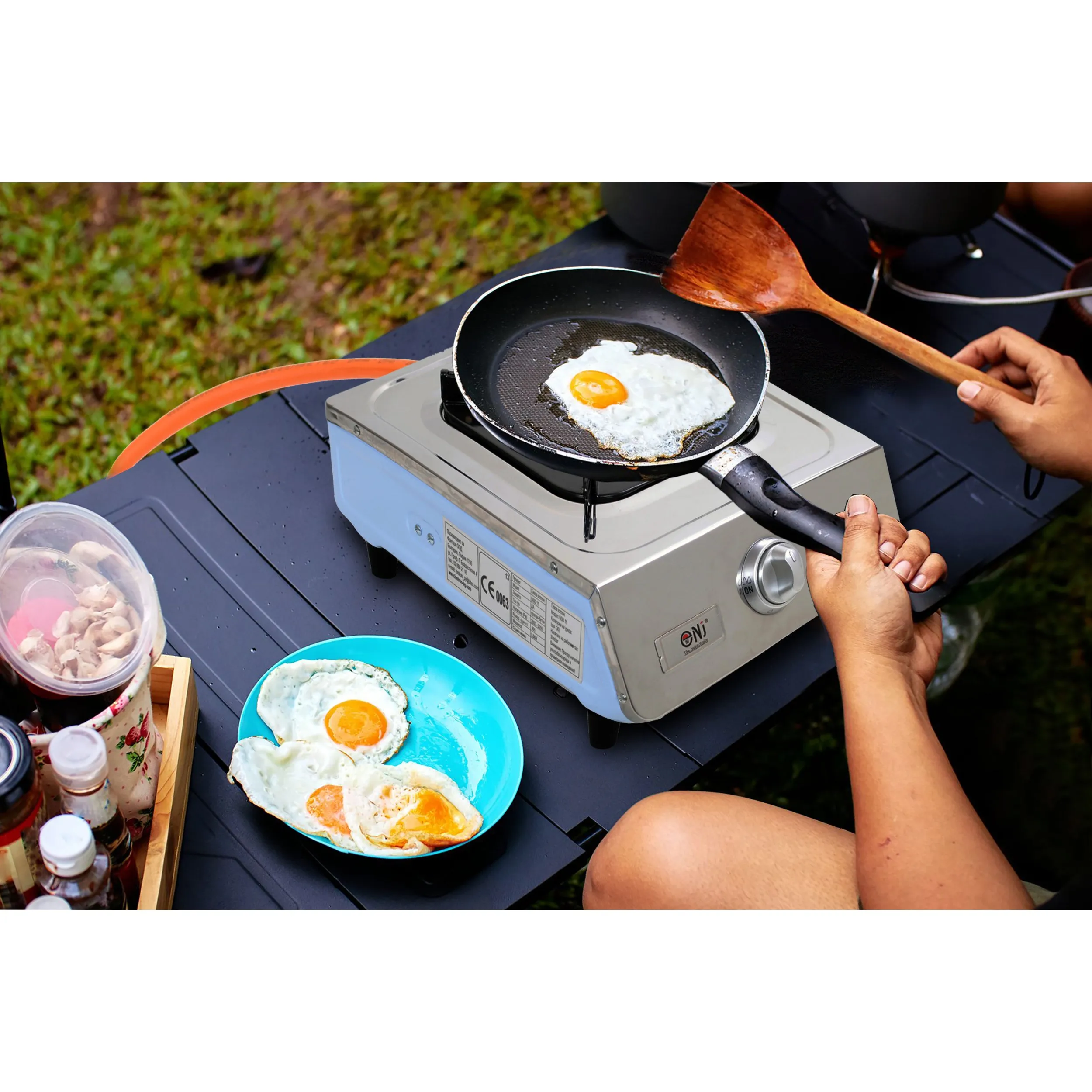 NJ NGB-100 Portable Camping Gas Stove 1 burner Stainless Steel Cooker
