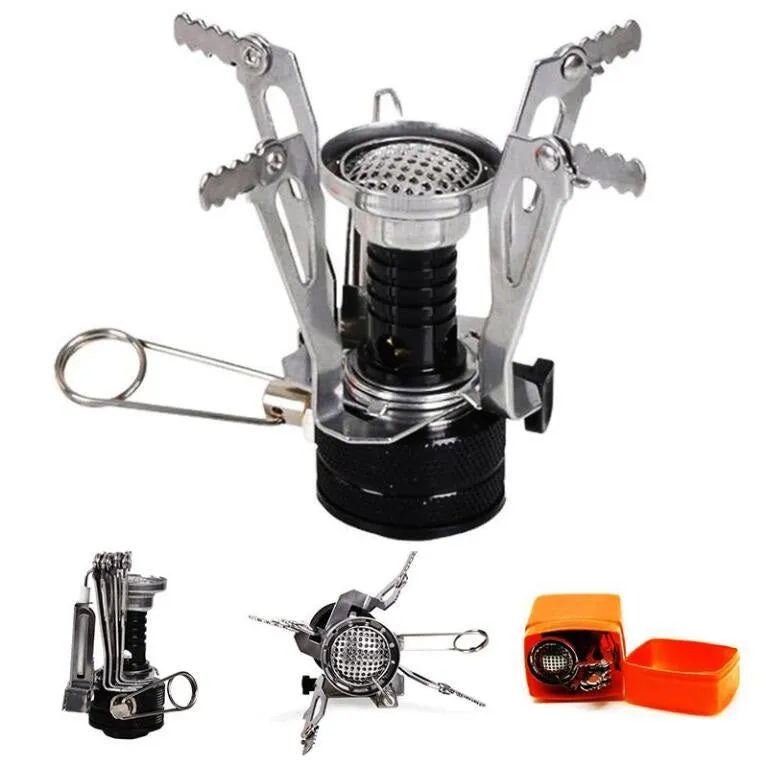 Picnic Gas Burner Portable Backpack Camping Mini Stove Cooker