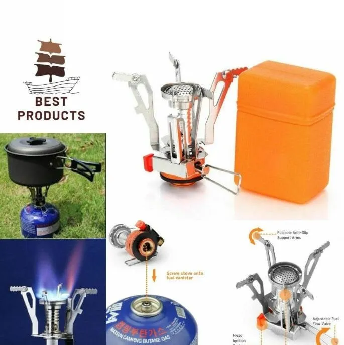 Picnic Gas Burner Portable Backpack Camping Mini Stove Cooker