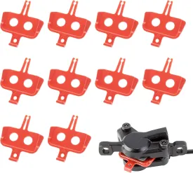 Quacc 10 PCS Bike Disc Brake Pad Spacers Bicycle Hydraulic Disc Brake Pad Spreader Bike Accessories Instert Repair Spacer Tool for Mountain, Road Bike (Orange)