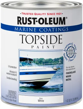 Rust-Oleum 206999 Marine Topside Enamel Paint, Gloss White, 1-Quart, 32 Fl Oz (Pack of 1)