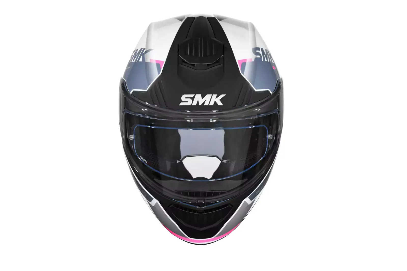 SMK GULLWING KRESTO MA169 FLIP-UP MATT WHITE PINK Motorbike Helmet  (White, Pink)