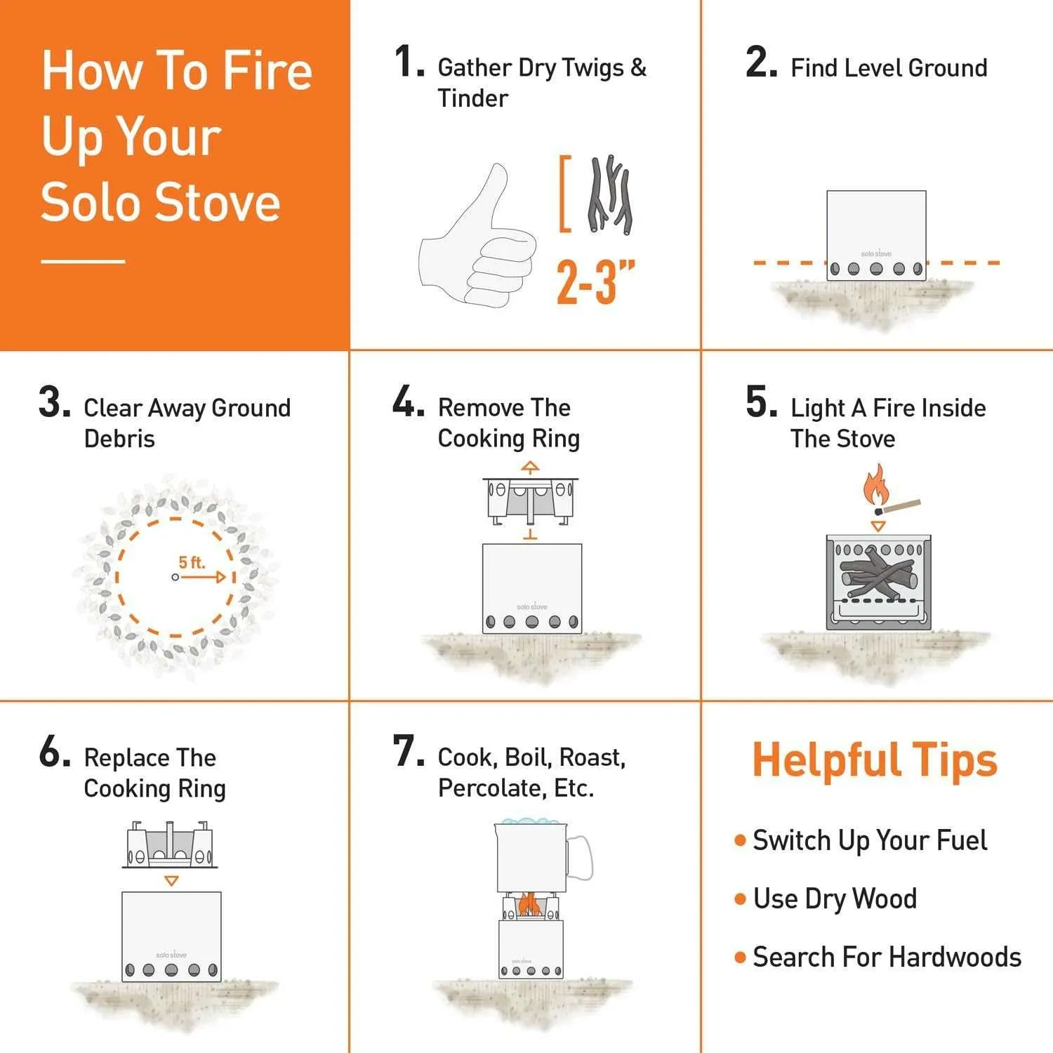 Solo Stove Lite - Portable Camping Hiking and Survival Stove