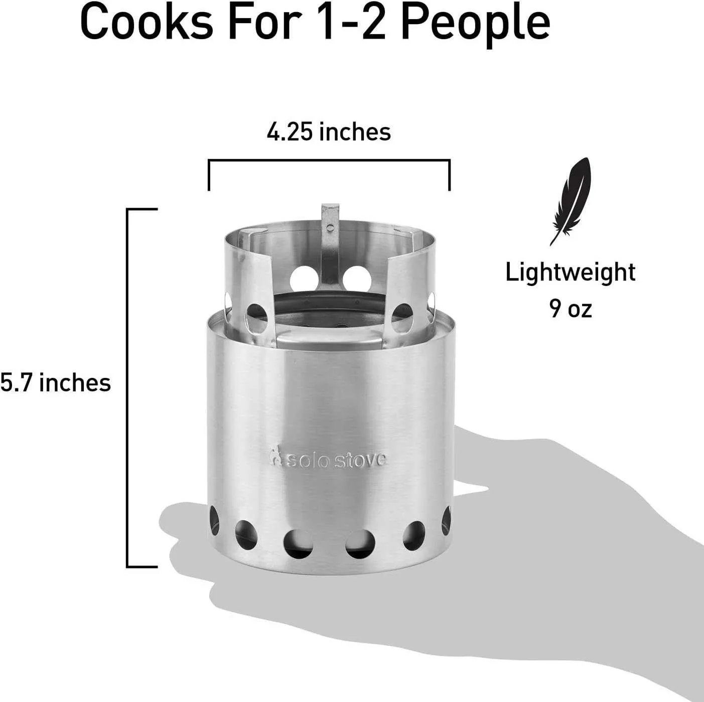 Solo Stove Lite - Portable Camping Hiking and Survival Stove