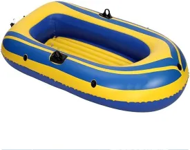 TEmkin Inflatable Boat Set with Paddle   Safety Rope, Inflatable Rubber Boat Kayak Travel Kayak Fishing Water Sports Inflatable Boat