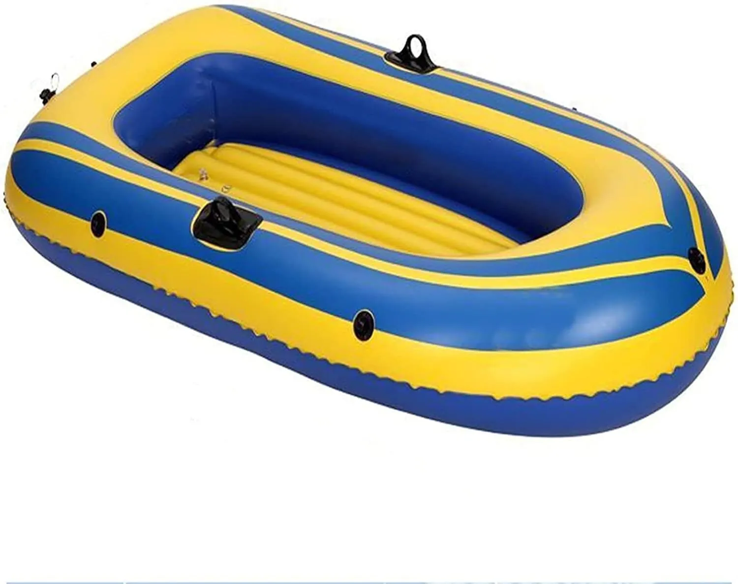 TEmkin Inflatable Boat Set with Paddle   Safety Rope, Inflatable Rubber Boat Kayak Travel Kayak Fishing Water Sports Inflatable Boat