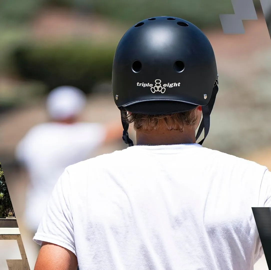 Triple Eight Deep Cover Helmet  Ideal for Skateboarding, Bicycling, BMX, and Roller Skating