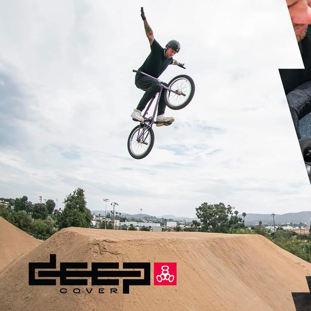 Triple Eight Deep Cover Helmet  Ideal for Skateboarding, Bicycling, BMX, and Roller Skating