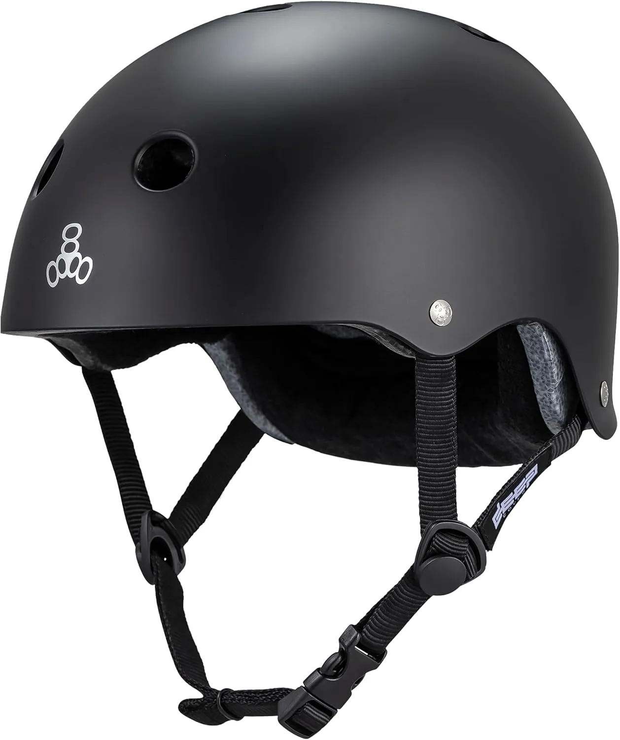 Triple Eight Deep Cover Helmet  Ideal for Skateboarding, Bicycling, BMX, and Roller Skating