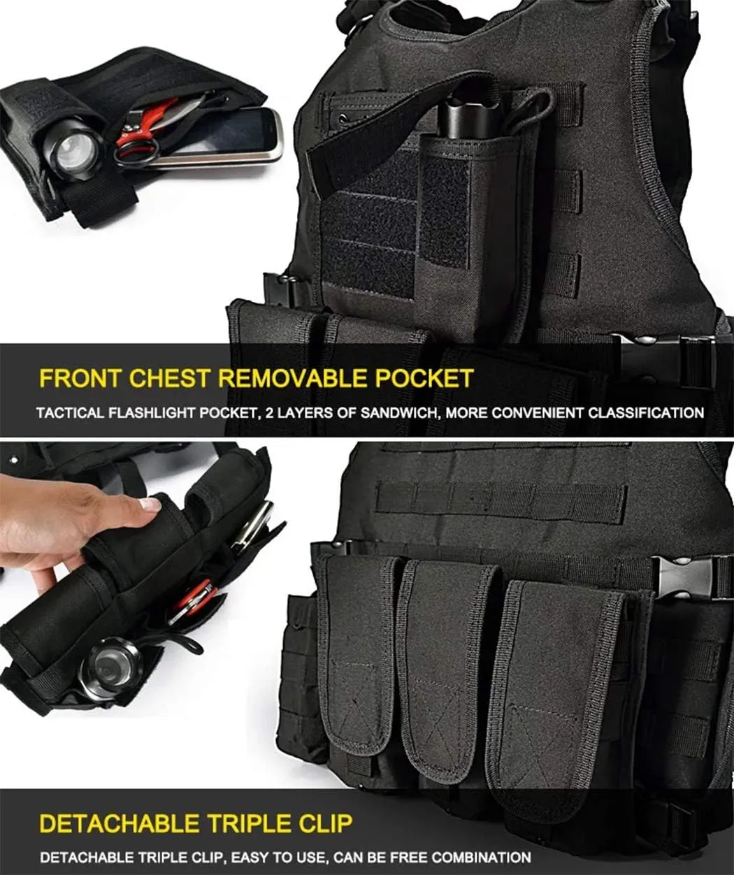 vAv YAKEDA Tactical Airsoft Vest for Men