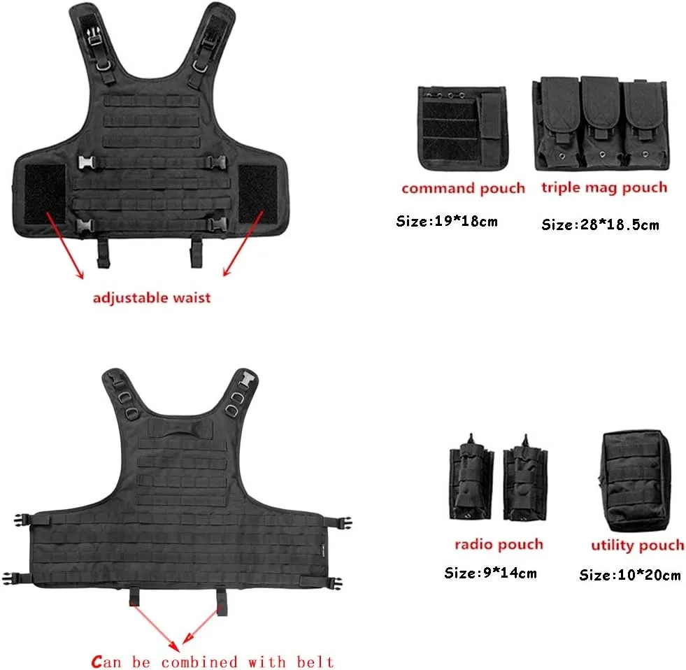 vAv YAKEDA Tactical Airsoft Vest for Men